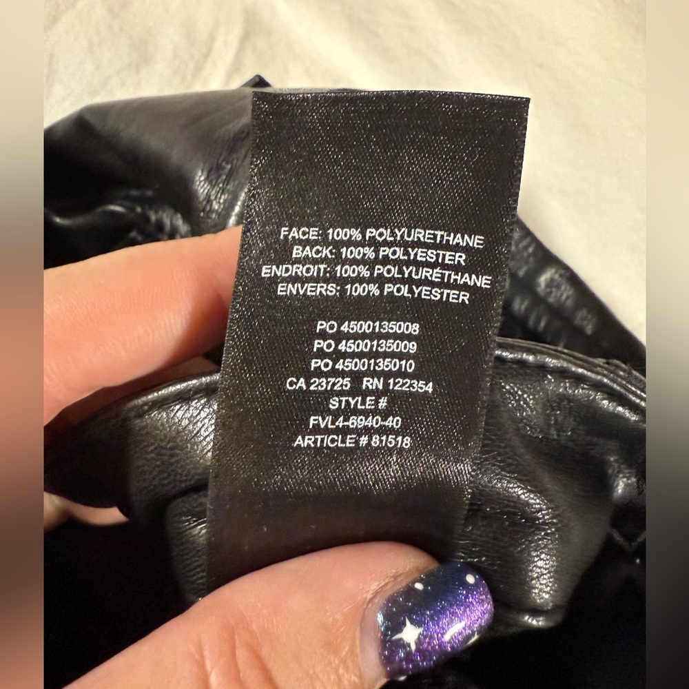 Aritzia Wilfred The Melina High Waisted Black Vegan Faux Leather Pants 2 - Picture 7 of 12